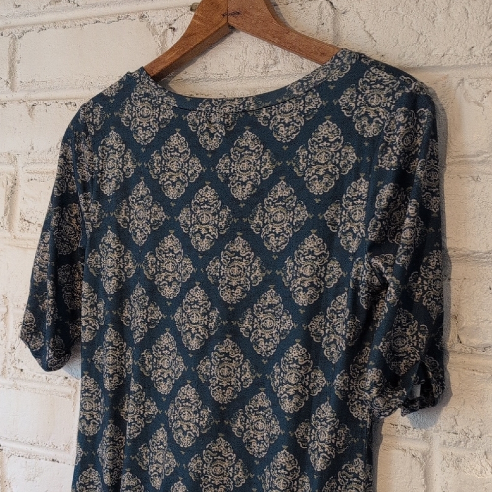 Persnickety Patterned Top With Ruffle - Picture 9 of 9